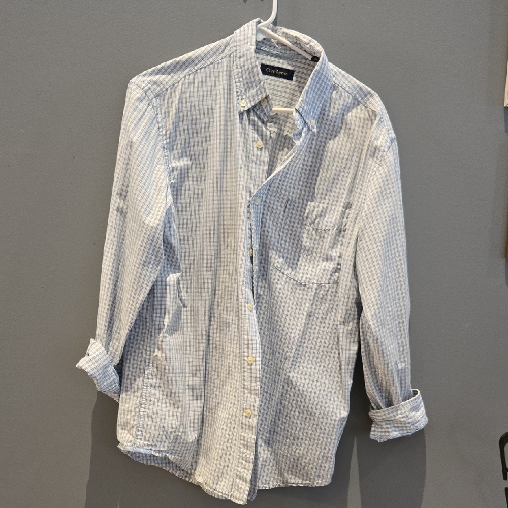 Men's Blue Checkered Shirt